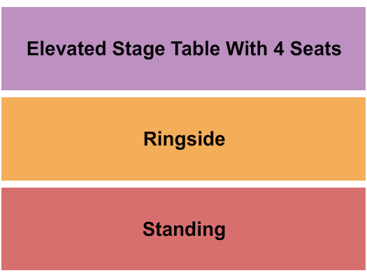 Big's Mayberry Tavern Micro Wrestling Seating Chart