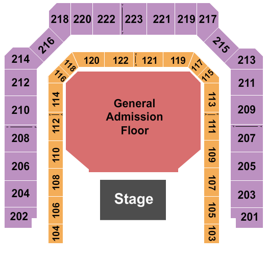 Jay Park seating chart at Bill Graham Civic Auditorium