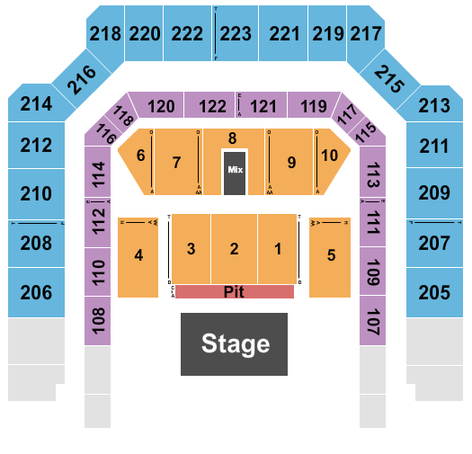 Bill Graham Civic Auditorium Seating Chart