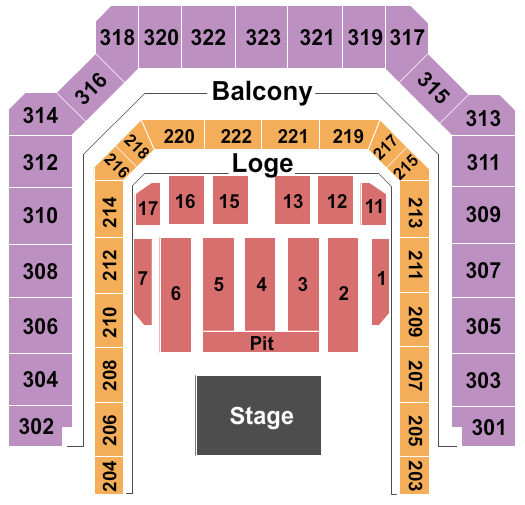 Bill Graham Civic Auditorium Endstage Pit Seating Chart