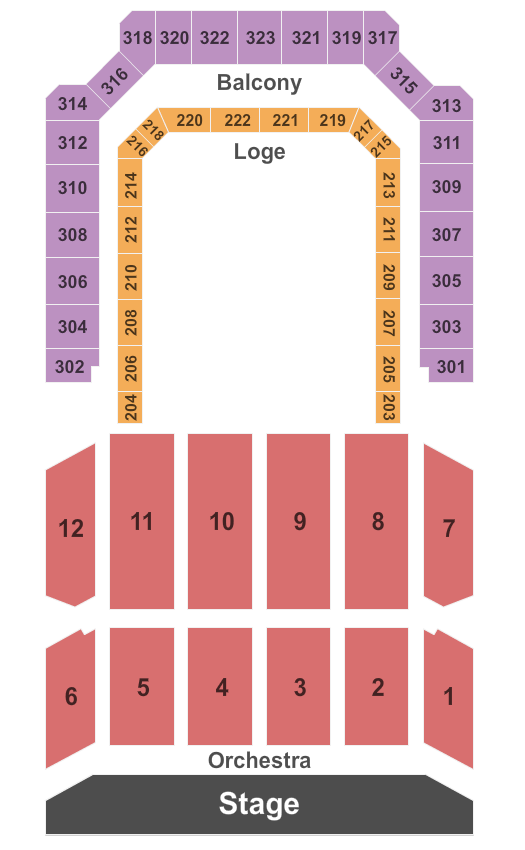 Bill Graham Civic Auditorium End Stage Seating Chart