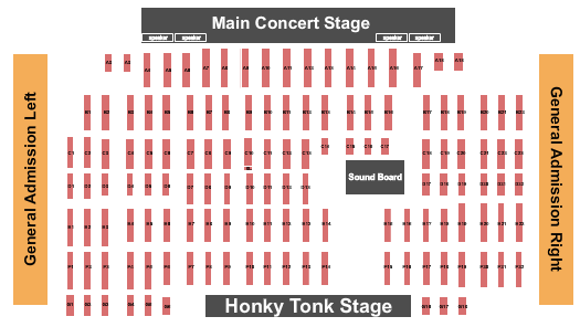 Billy Bob S Seating Chart Pit