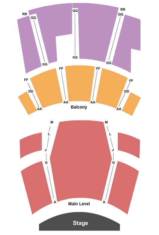 Bing Crosby Theater Seating Chart