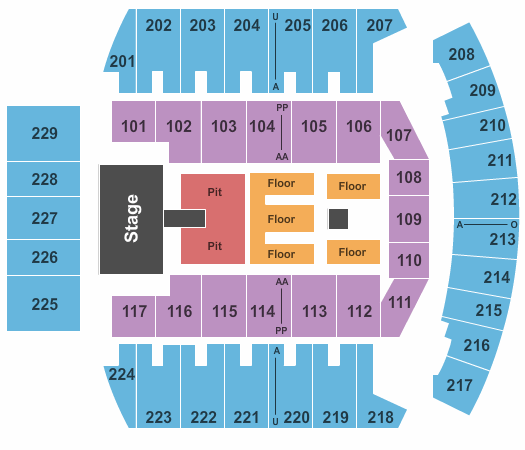 Bismarck Event Center Seating Chart Maps Bismarck
