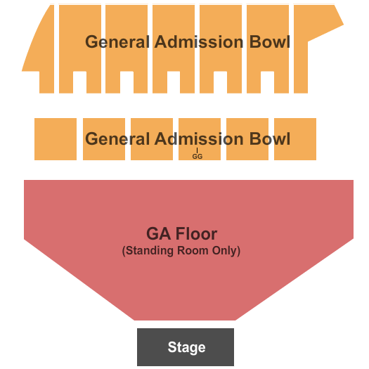Bismarck Event Center GA Floor & GA Bowl Seating Chart
