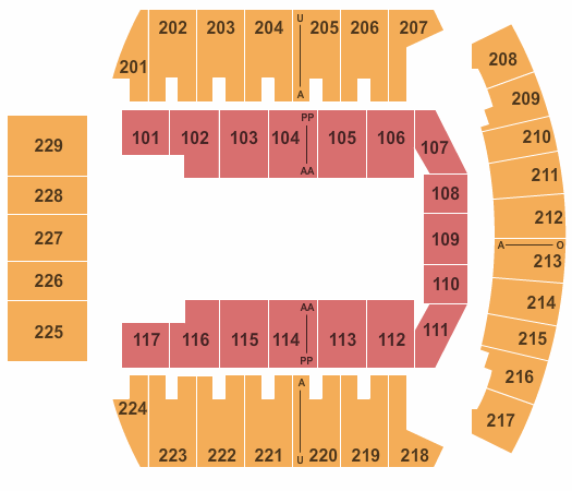 Bismarck Event Center Open Floor Seating Chart