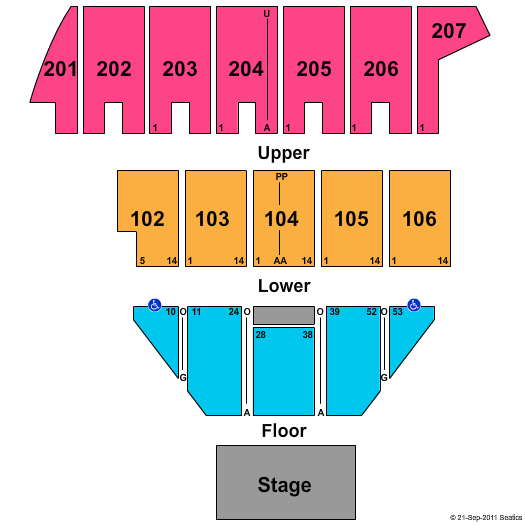 Bismarck Event Center Theatre Seating Chart