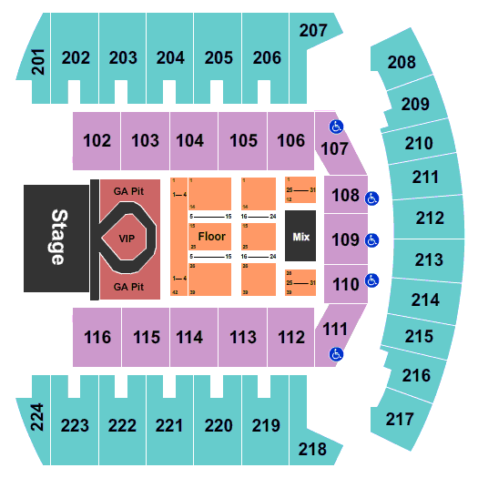 Bismarck Event Center Toby Keith Seating Chart