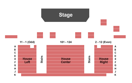 Hormel Theatre at Phoenix Theatre Seating Map