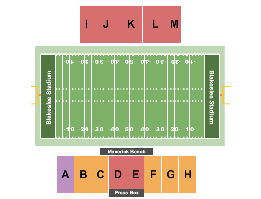 Blakeslee Stadium Football Seating Chart