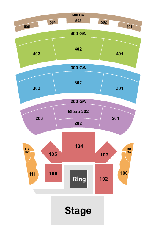 BleauLive Theater At Fontainebleau Las Vegas Boxing Seating Chart