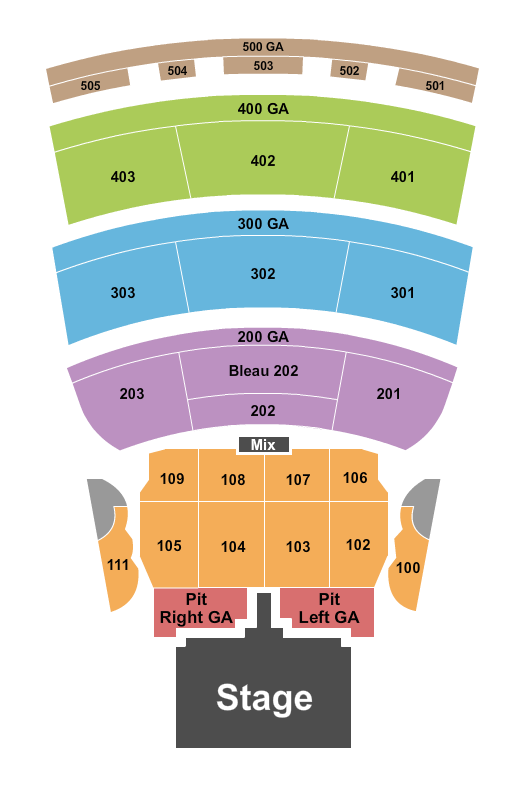 Keith Urban BleauLive Theater At Fontainebleau Las Vegas Seating Chart