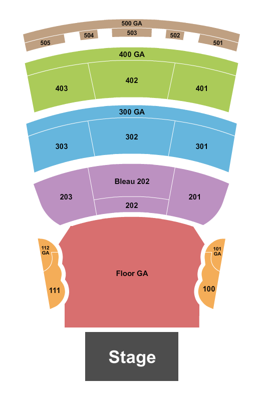 Sam Hunt BleauLive Theater At Fontainebleau Las Vegas Seating Chart