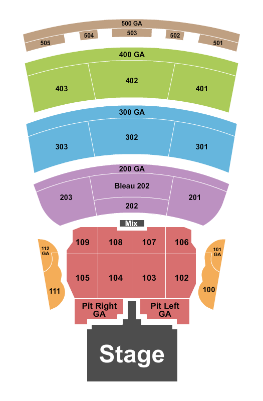 BleauLive Theater At Fontainebleau Las Vegas Keith Urban Seating Chart