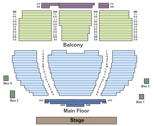 Bloomington Center For The Performing Arts Endstage Pit Seating Chart