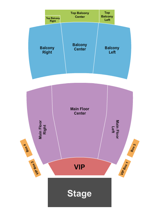 seating chart for Bloomington Center For The Performing Arts - Endstage w/ VIP - eventticketscenter.com
