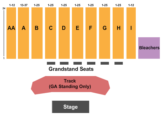 Bloomsburg Fair Seating Chart