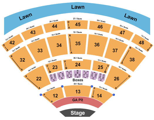 Blossom Music Center Endstage GA Pit 2 Seating Chart