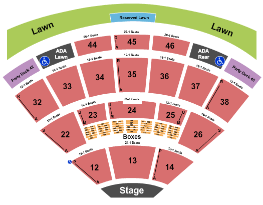 Blossom Music Center Journey Seating Chart