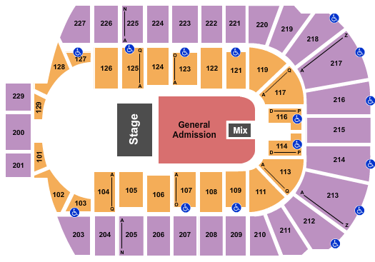 Blue Cross Arena Billy Strings Seating Chart