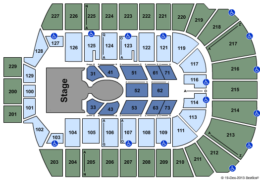 Blue Cross Arena Cirque MJ - The Immortal Seating Chart
