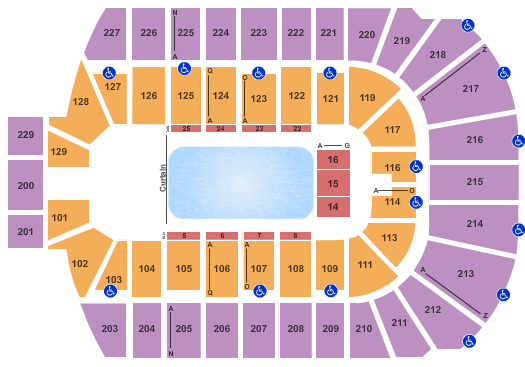 Blue Cross Arena Disney On Ice Seating Chart