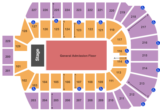 Blue Cross Arena Bruce Springsteen Seating Chart