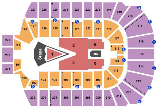 Blue Cross Arena For King and Country Seating Chart