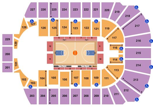 Blue Cross Arena Harlem Globetrotters Seating Chart
