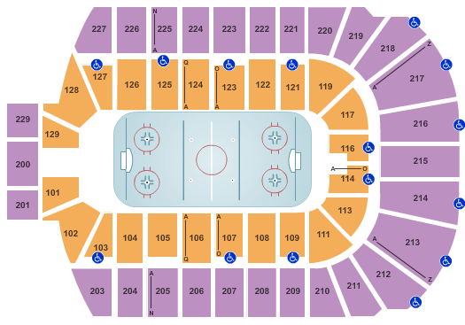 Belleville Senators Arena Seating Chart