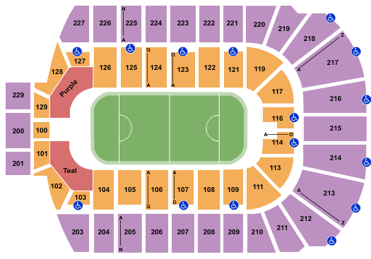Blue Cross Arena Lacrosse Seating Chart