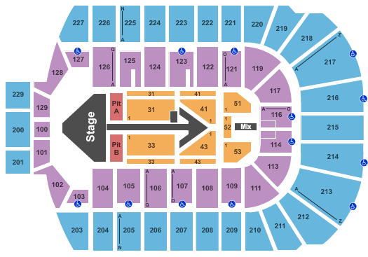 Blue Cross Arena Maroon 5 Seating Chart