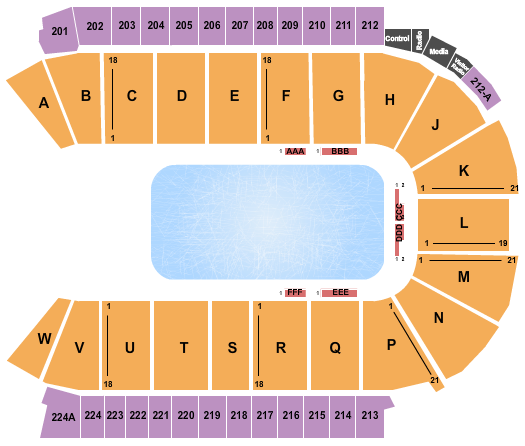 Blue Federal Credit Union Arena Cirque - Crystal Seating Chart