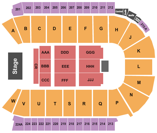 Blue Federal Credit Union Arena Seating Chart