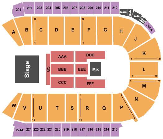 Blue Federal Credit Union Arena Seating Chart