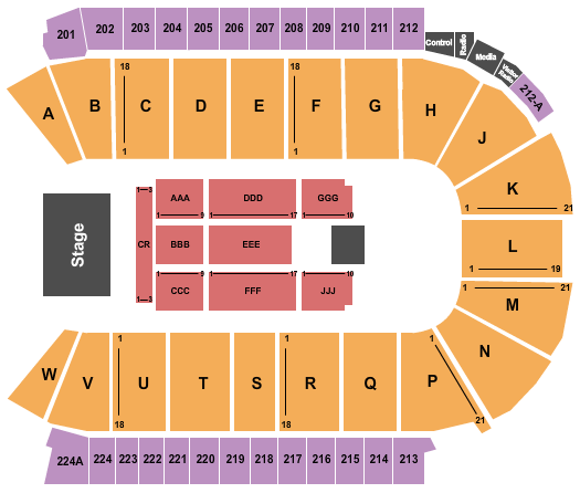 Blue Federal Credit Union Arena Seating Chart