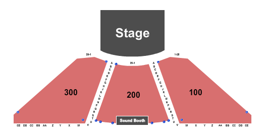 Blue Gate Performing Arts Center Seating Map