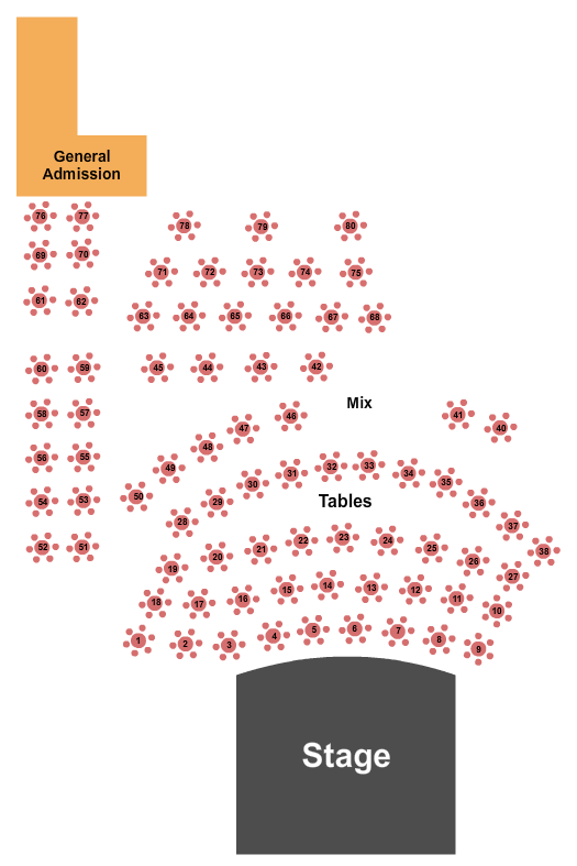 Bob Marley Blue Ocean Music Hall Seating Chart