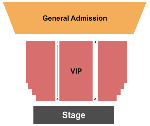BlueWater Resort Amphitheatre Endstage A - J Seating Chart