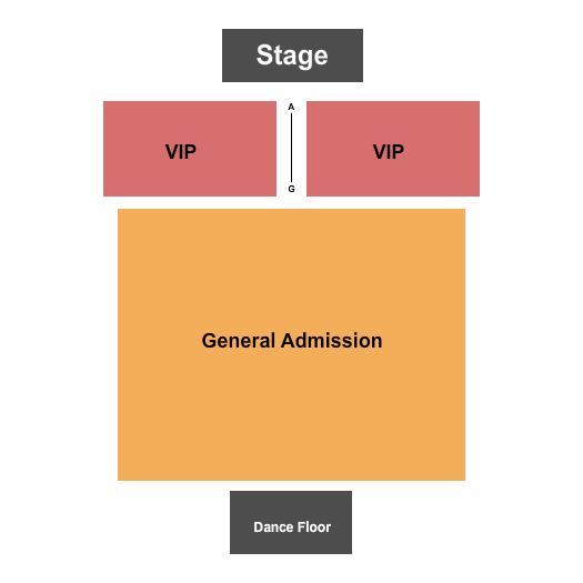 BlueWater Resort & Casino Showroom End Stage Seating Chart
