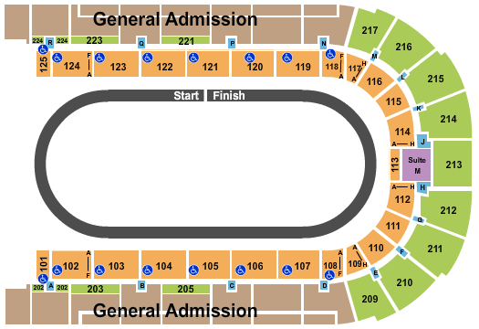 Boardwalk Hall Arena - Boardwalk Hall Auto Racing Seating Chart