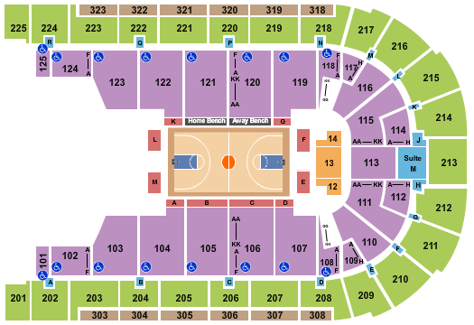 Boardwalk Hall Arena - Boardwalk Hall Basketball - Globetrotters Seating Chart