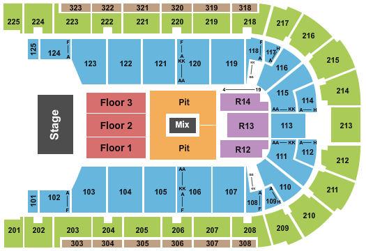 Boardwalk Hall Arena - Boardwalk Hall BTR Seating Chart