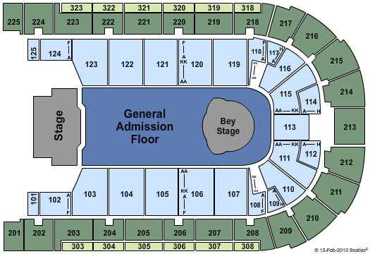Boardwalk Hall Arena - Boardwalk Hall Beyonce Seating Chart