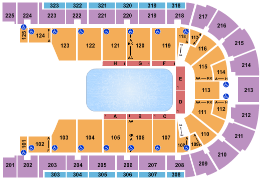 Boardwalk Hall Arena Seating Chart & Maps Atlantic City