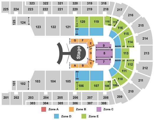 Boardwalk Hall Arena - Boardwalk Hall Dralion - IntZone Seating Chart