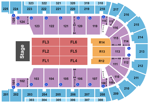 Boardwalk Hall - Atlantic City Endstage Seating Chart