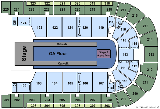 Boardwalk Hall Arena - Boardwalk Hall Lady Gaga Seating Chart