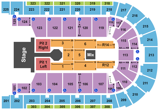 Boardwalk Hall Arena - Boardwalk Hall Luke Bryan Seating Chart