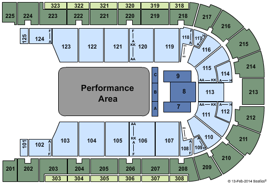 Boardwalk Hall Arena - Boardwalk Hall Marvel Universe Live Seating Chart